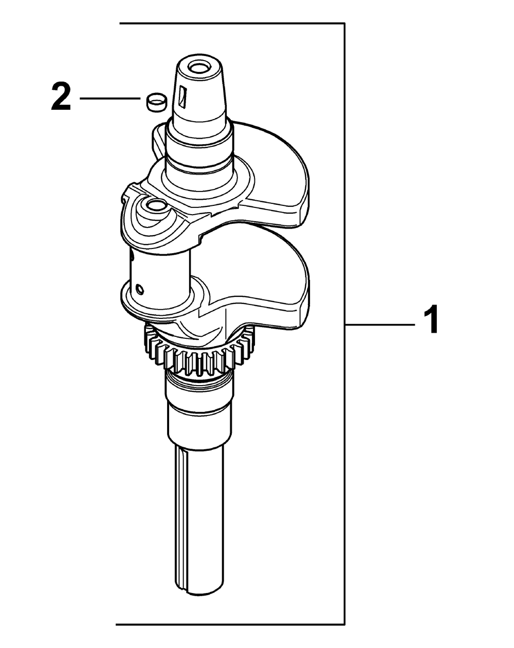 Cv20s-65610 Crankshaft Diagram and Parts List for ENFORCER44 53AH3AGF050-20HP Cub Cadet Lawn Tractor